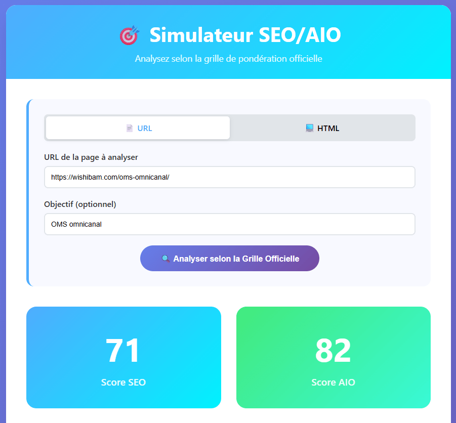 SEO / AIO simulateur